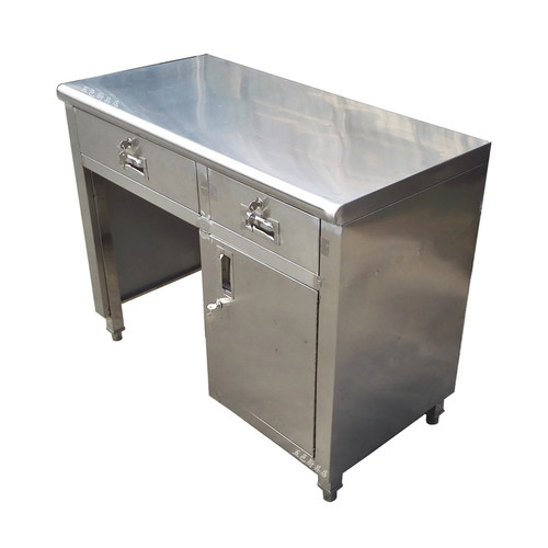 办公桌小型收款台电脑写字桌店铺收银超市果蔬称台带锁不锈钢钱柜 - 图2