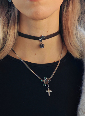 分裂生长*太后Y3K千禧酷辣项链