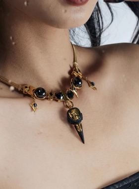 分裂生长拼接DIY先锋设计锁骨链