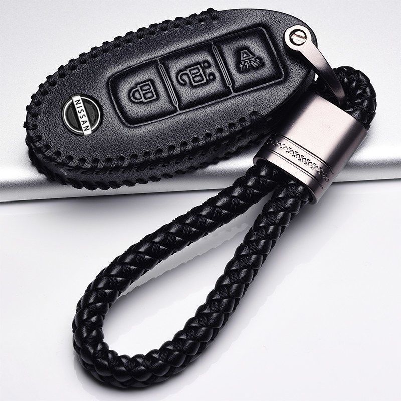 2023尼桑逍客真皮钥匙套2022款东风日产逍客遥控包15-21款男女扣 - 图3