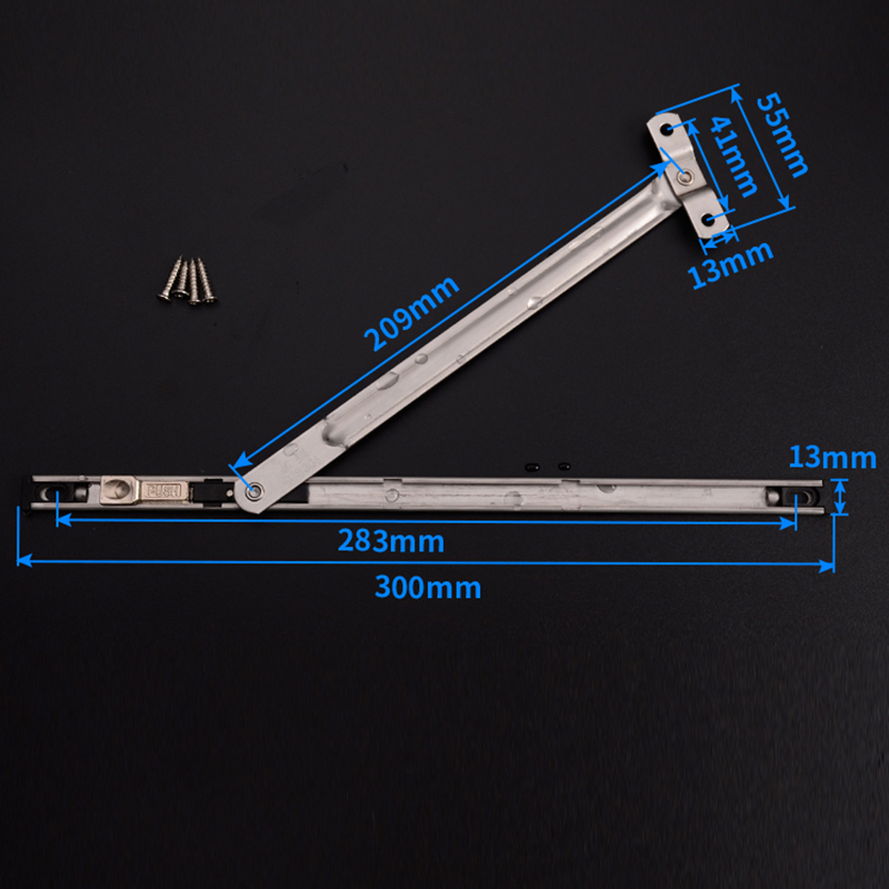 不锈钢风撑限位器平开窗铰链定位滑撑断桥铝合页撑杆塑钢窗户配件-图1