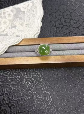 【矿姐家紫霞来了】17534  S925碧玉方块戒指 多样性发一