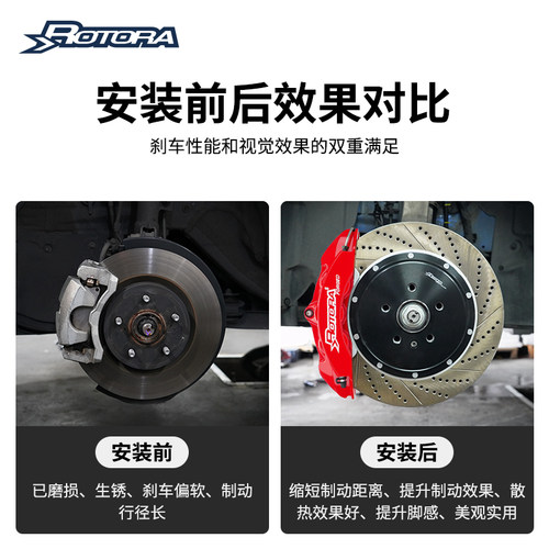 Rotora汽车改装刹车卡钳套装适用于长城C50酷熊C30M2M4哈弗H4h5H6 - 图1