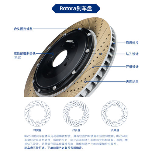 Rotora汽车改装刹车卡钳套装适用于长城C50酷熊C30M2M4哈弗H4h5H6 - 图2
