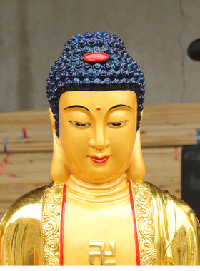 厂家直销树脂祝福寺庙娑婆三圣