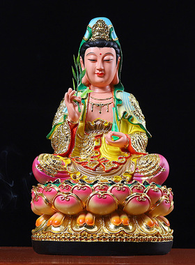 观音菩萨居家供奉佛像做工精致