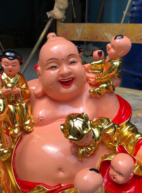 厂家直销五子弥勒佛做工精致
