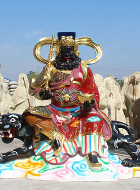 厂家直销树脂赵公明武财神摆件