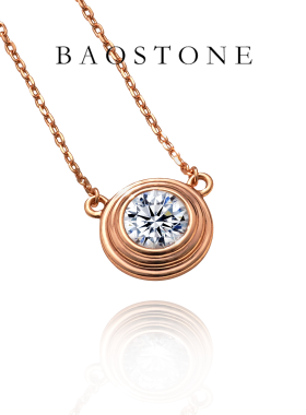 BAOSTONE纯银锆石【飞碟】项链