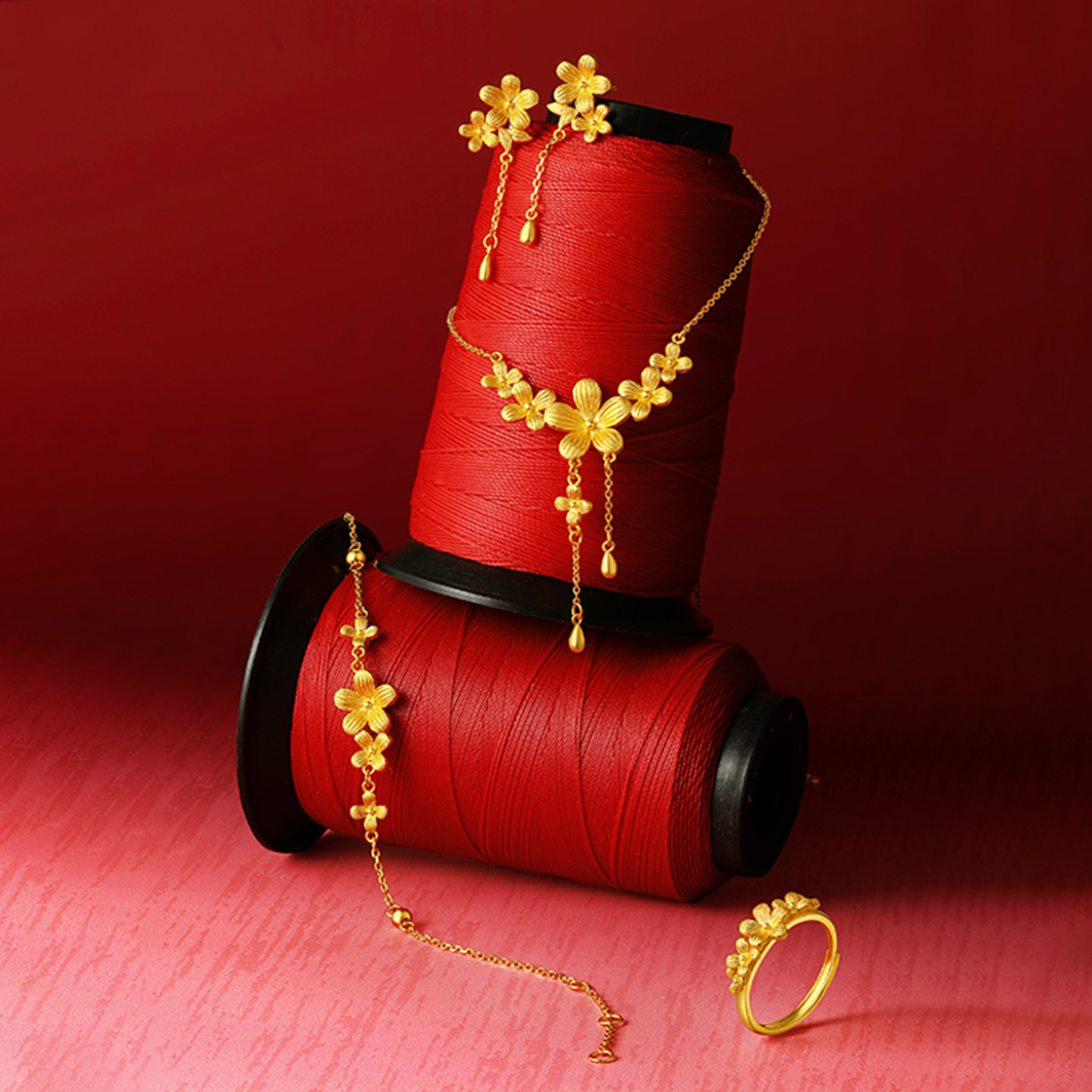 周六福黄金5G计价足金灼灼桃花之舞链坠公主嫁期指南系列新年礼物,淘宝优惠券,粉丝福利购,淘宝优惠卷