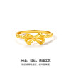 Saturday blessing bow gold ring women's living price gold ring princess knot ring holiday gift