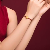 Золотой браслет с одной бусиной, оберег на день рождения, 3D, подарок на день рождения, китайский гороскоп