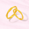 Saturday blessing gold-denominated solid gold ancient method Möbius ring lasting love ring holiday new holiday gift