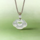 Saturday Blessing Xiao Bingyun Pendant Xiangyun Ruyi Lock Necklace White Moonlight Chalcedony Men and Women 520 Gift