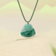 Saturday Blessing African Emerald Buddha Ruyi Pendant Pendant