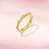 Saturday blessing gold inlaid diamond ring for women
