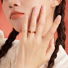 Saturday blessing gold ring pure gold women's ring