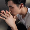 Men's football ring, finger ring, Saturday blessing