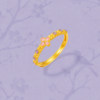 Saturday blessing gold-denominated 5G pure gold ring, wealth, health, golden osmanthus, spring girl, quitting smoking and raining Jiangnan festival gift