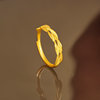 Saturday Blessing Gold Ring Women's Priced Pure Gold Wheat Ear Ring Bracelet Holiday Gift