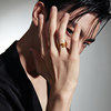 T Saturday blessing gold ring for men and women priced pure gold 5D hard gold ring irregular lines stacked to give gifts