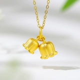 Золотая подвеска, орхидея, 3D, подарок на день рождения