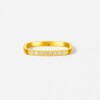 Saturday blessing gold inlaid diamond ring for women