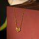 Saturday blessing gold necklace women's 5G gold clavicle chain pure gold