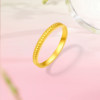 Saturday Fortune Gold 5G Priced Pure Gold Ring Explosive Beads Ring Women's Ring Holiday Gift