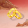 Saturday Blessing Gold 5G denominated pure gold ring, six-word motto of good luck, men's ring, women's ring, holiday gift