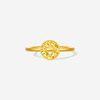 Saturday Blessing 5G Pure Gold Ring Gold Priced to Bring Fortune Broken Ice Copper Coin Ring Women's Ring Holiday Gift