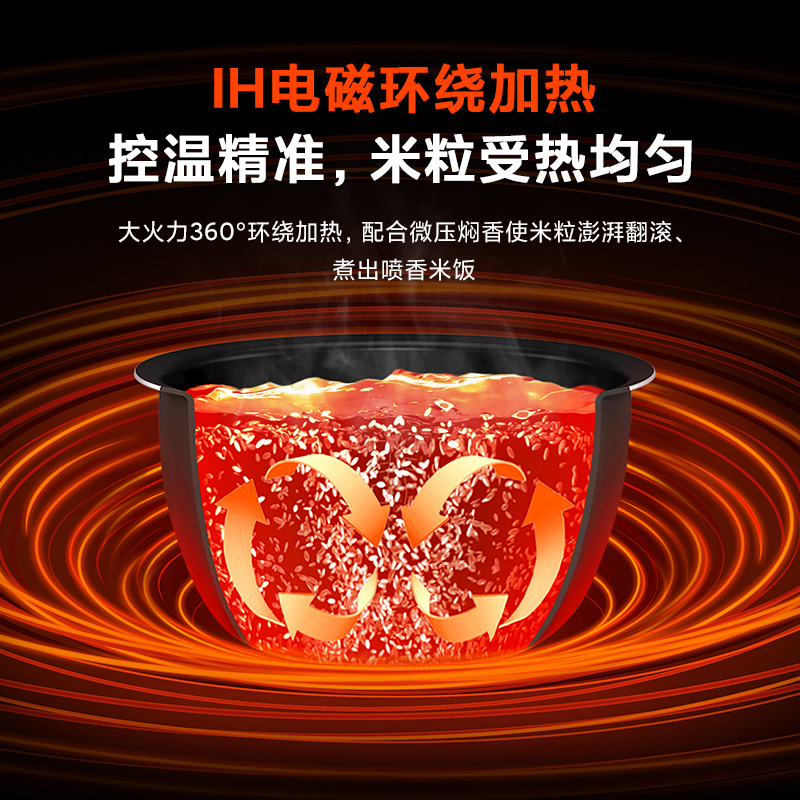 小米官旗米家IH电饭煲3L4L 家用小型微压智能电饭锅多功能大容量 - 图3