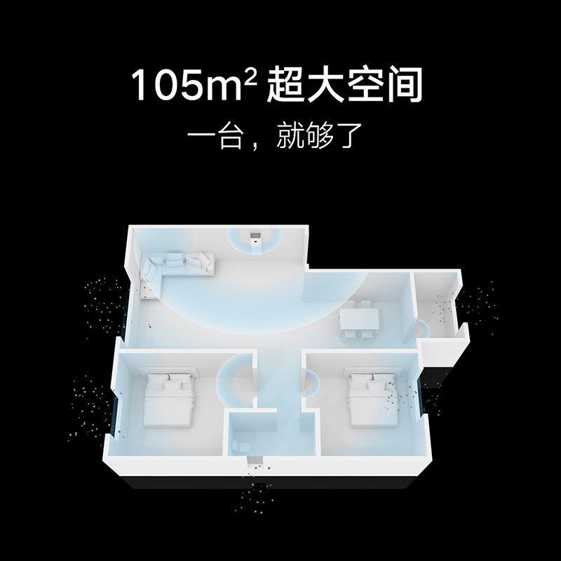 小米官方旗舰店米家新风机家用壁挂式空气净化器除甲醛 - 图0