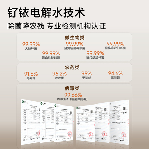 小米官旗米家果蔬清洗机洗菜机双仓净化洗除菌去农残消毒净化器