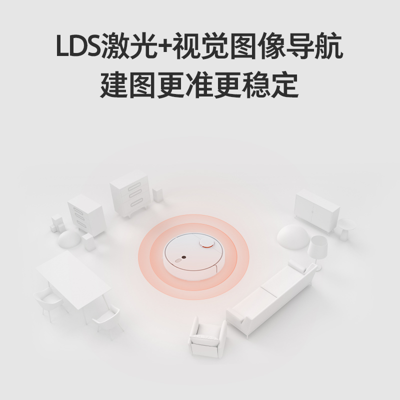 家用全自动无线超薄视觉激光导航米家小爱同学 1S 小米扫地机器人 家用全自动无线超薄视觉激光导航米家小爱同学 1S 小米扫地机器人