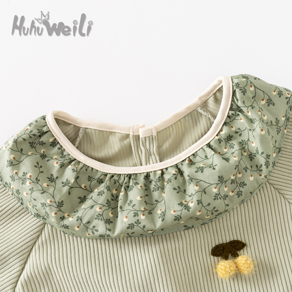 Baby autumn and winter new stain-resistant eating coveralls