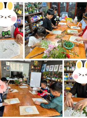 幼儿园美工区小中班非遗植物