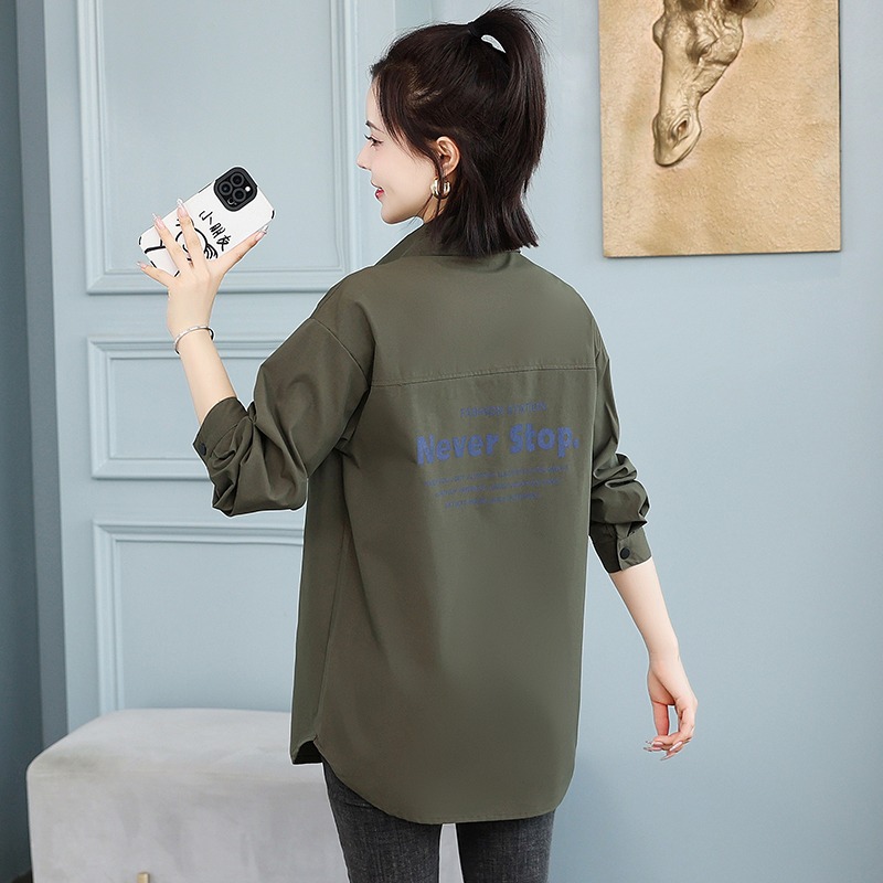 春秋上衣衬衫女秋季新款宽松长袖春夏休闲减龄百搭洋气外套衬衣服 - 图2