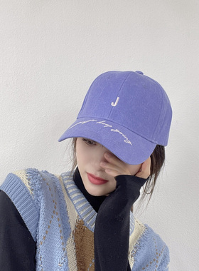 棒球帽韩国代购字母时尚春夏男女
