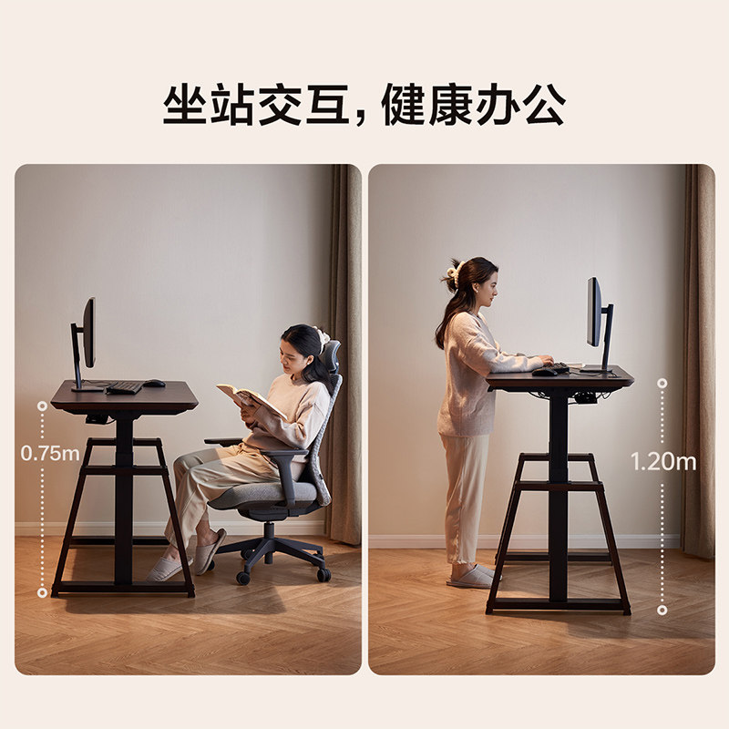 Quanyou Home Modern Simple Smart Electric Lift Table Living Room Bedroom Computer Table Reading Learning E-Sports Table KS