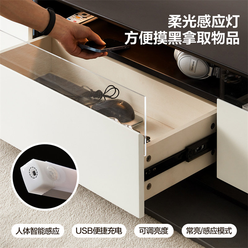 全友家居现代极简茶几电视柜组合小户型客厅家用收纳储物柜一体,淘宝优惠券,粉丝福利购,淘宝优惠卷