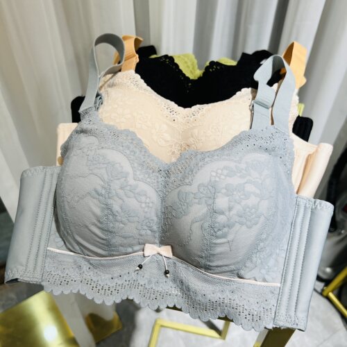 无钢圈小胸加厚6cm聚拢显大超厚8cm文胸平胸专用内衣女馒头杯无磁 - 图0