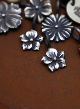 男女通用925纯银休闲复古吊坠