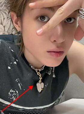 【高品质】Cortis 马丁同款复古机车编号牌项链彩色太阳项链日韩