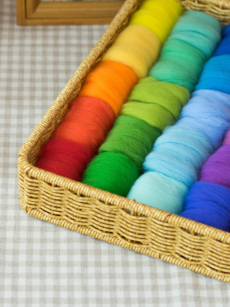 羊毛毡戳戳乐diy材料包新手体验套装针湿毡两用工具原料70s羊毛条,淘宝优惠券,粉丝福利购,淘宝优惠卷