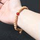 Anhui Jiuhua Mountain Gold Leaf Bodhi Bracelet Natural Double-sided Lotus Money Seed Atomic Seed Single Circle Flying Saucer Wenwan Buddha Beads