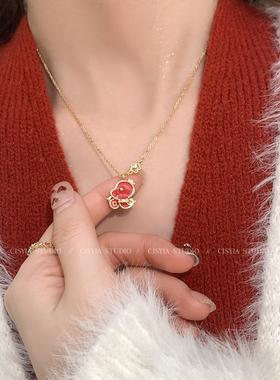 画蛇添福~蛇年新款简约气质项链