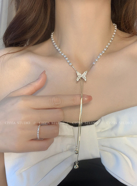 珍珠项链颈链女高级小众