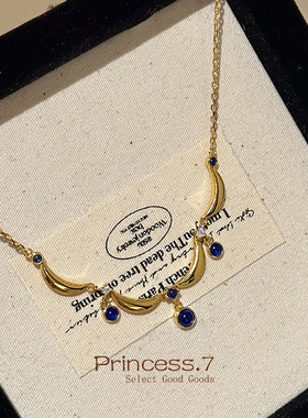 气质复古高级感精致水滴锁骨链