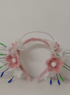 定制款DIY活动兔子幼儿园发圈